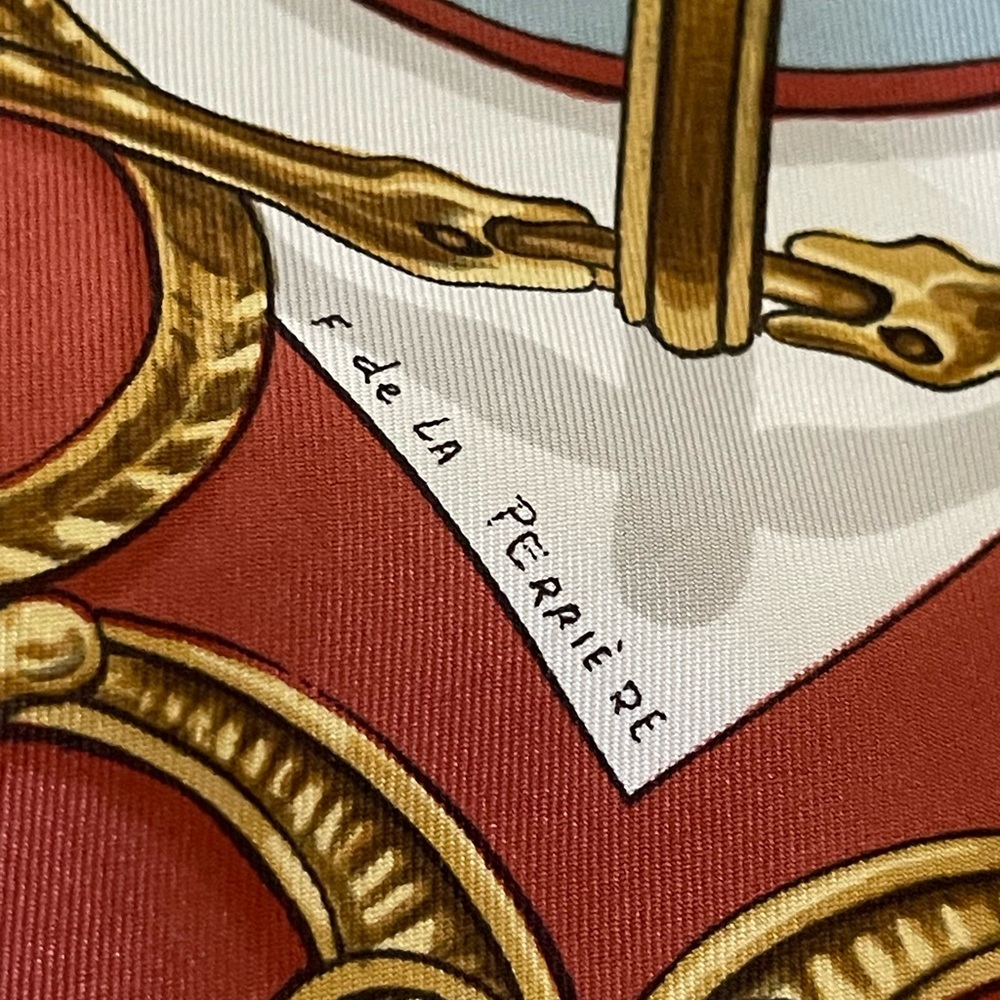 Authentic Hermès Bride De Cour Silk Scarf - Picture 12 of 16